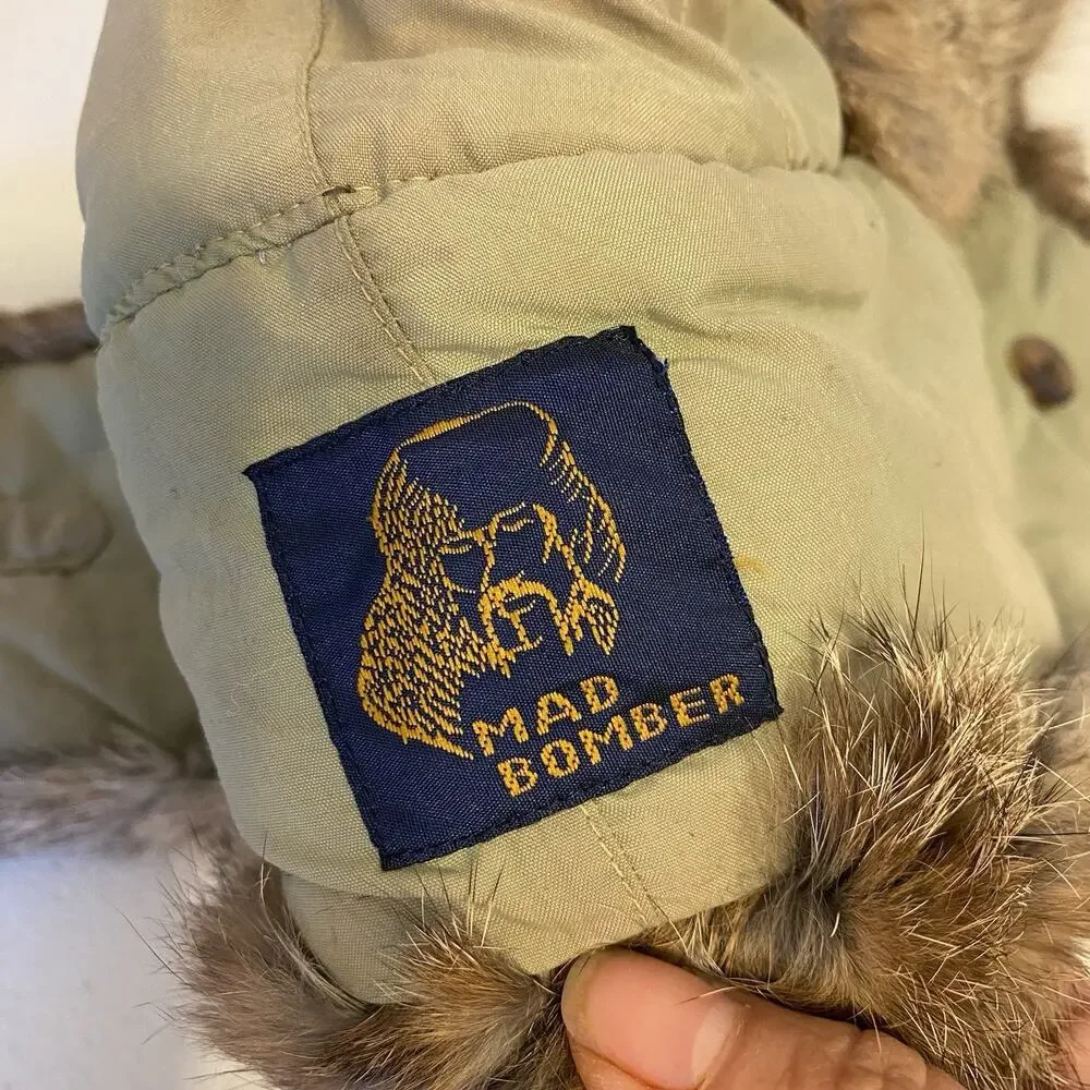 Mad Bomber National Rabbit Hair Fur Nylon Winter Hat Soft Cozy Ear Warmers Large